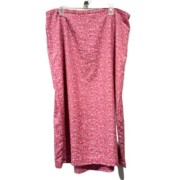Vintage CJ Banks Maxi Skirt Elastic Waist Flowy Floral Pink Boho Women sz 20W - Picture 1 of 9